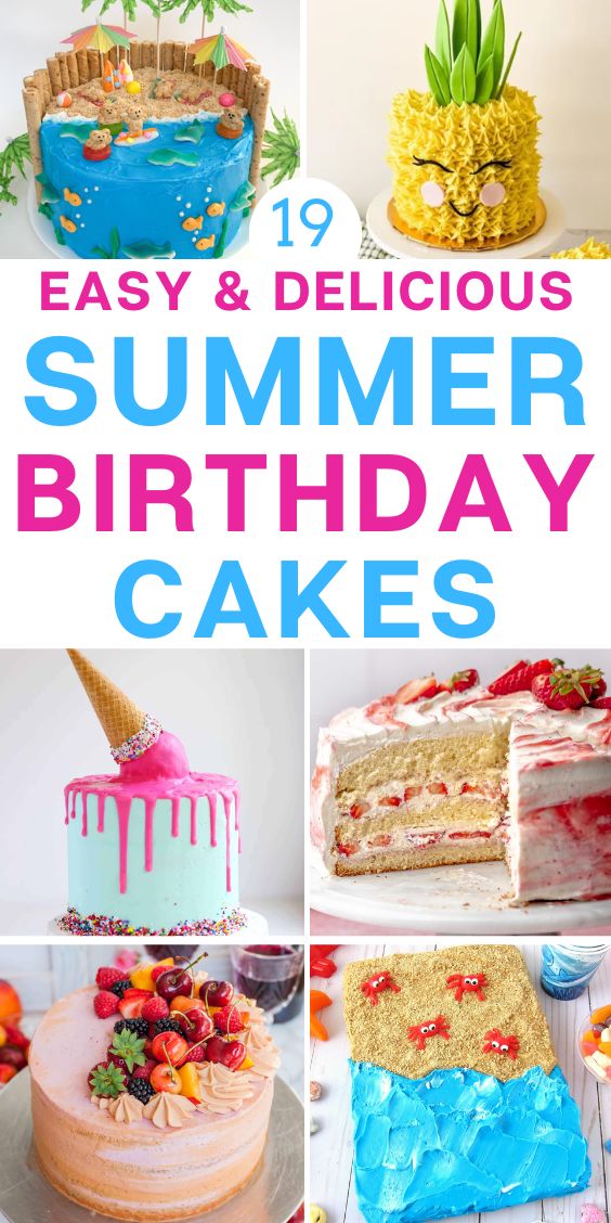 summer birthday cake ideas easy