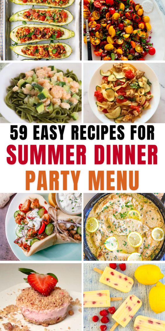 summer dinner party menu ideas
