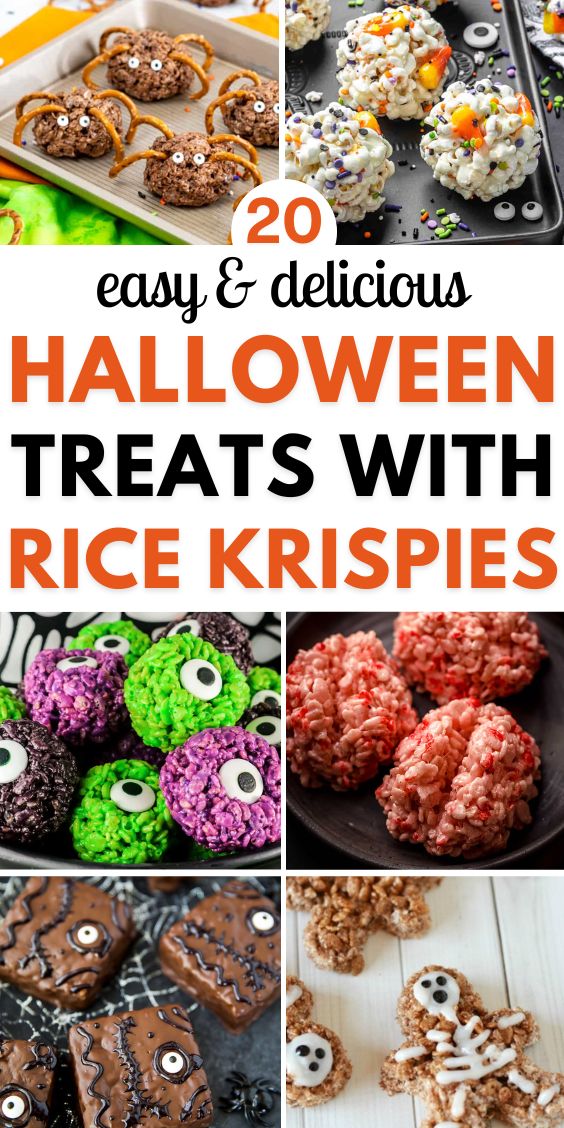 tasty Halloween treats With rice krispies