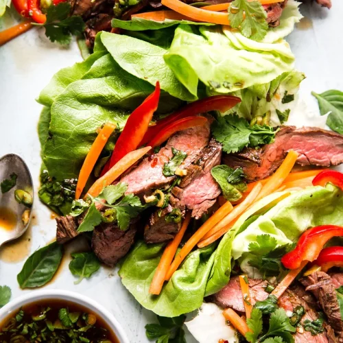 thai style steak lettuce wraps 10