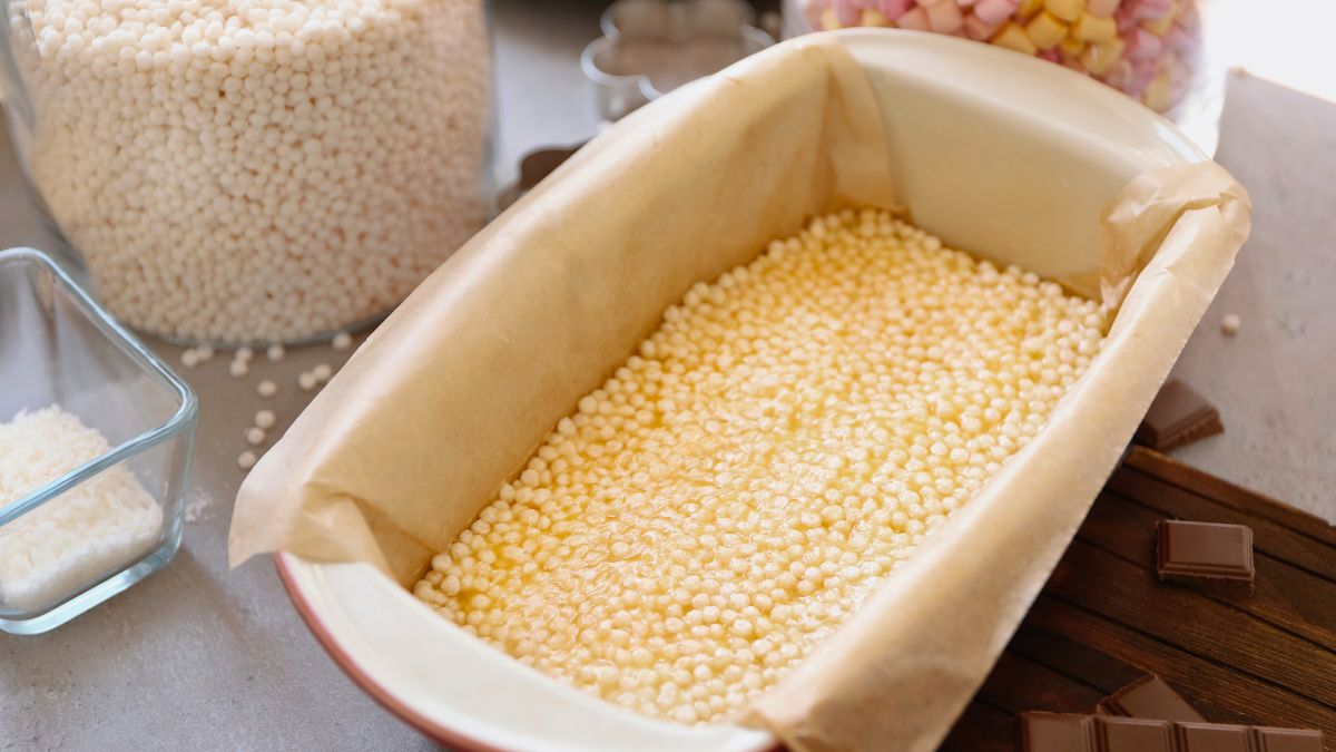 the perfect krispie treats mixture