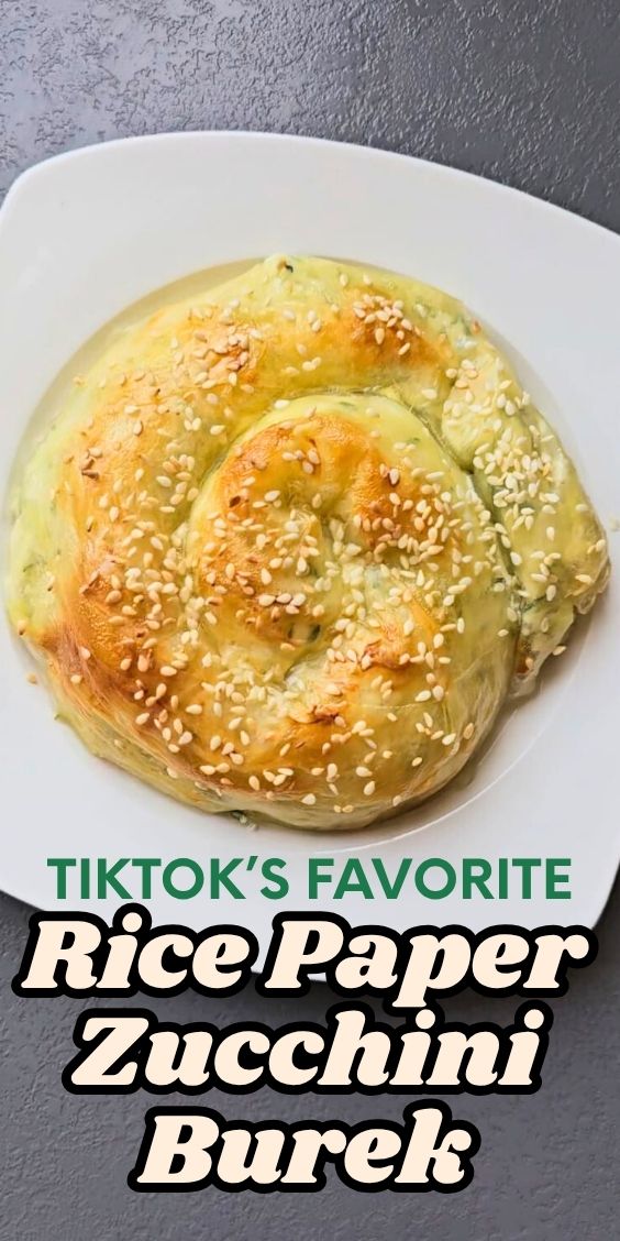 tiktok viral zucchini rice paper burek