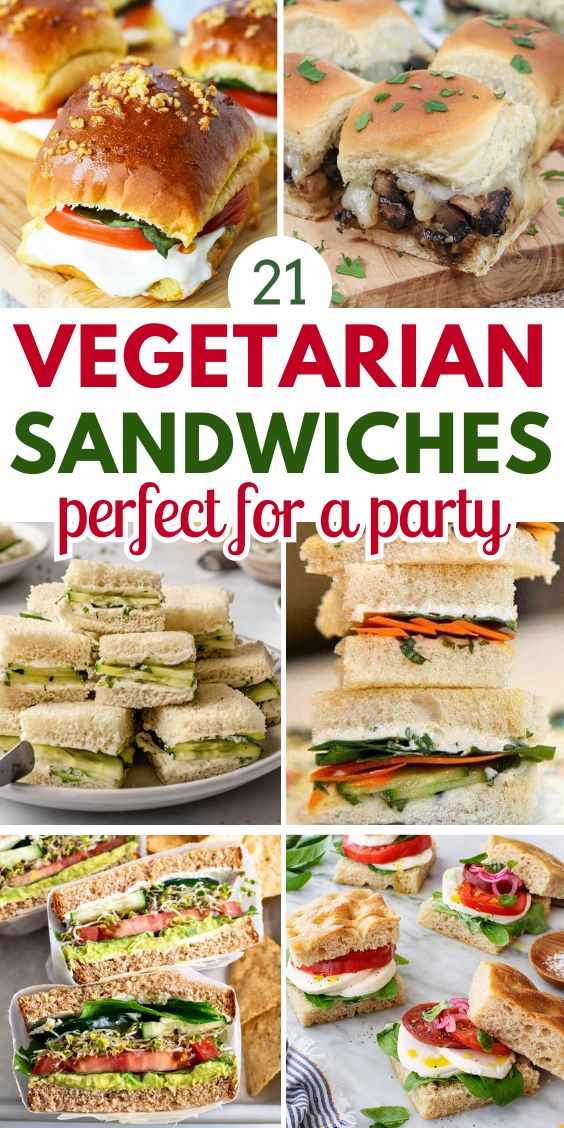 vegetarian party sandwich ideas