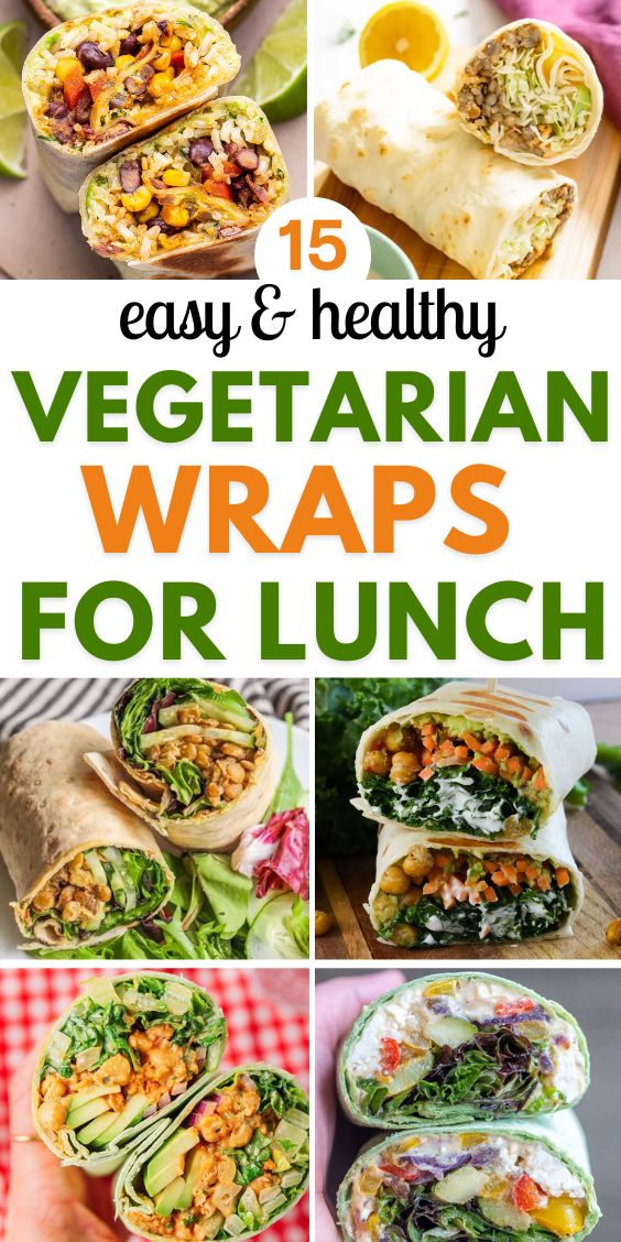 vegetarian wrap recipes for lunch