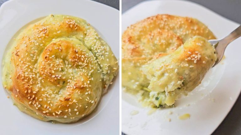Viral Rice Paper Spanakopita with Zucchini