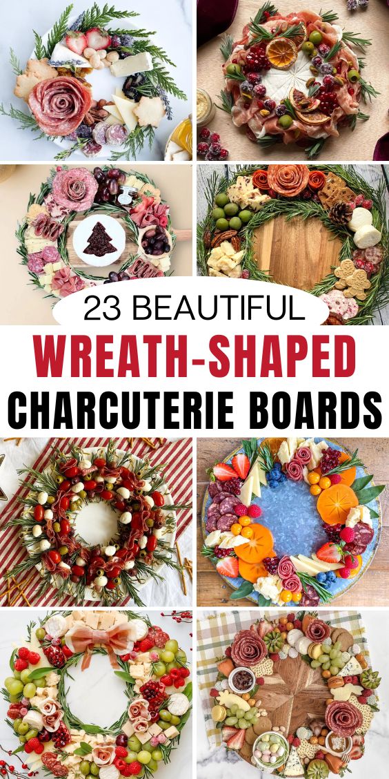 wreath shaped charcuterie boards