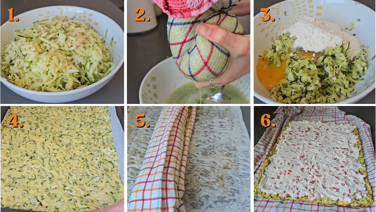 zucchini roll recipe in pictures